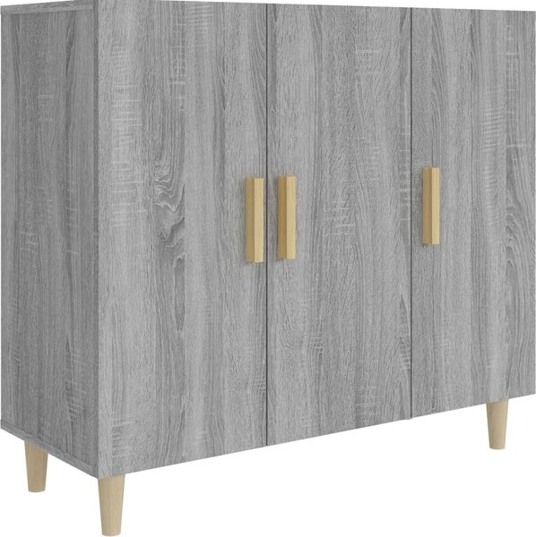 Komoda sivý dub sonoma 90x34x80 cm kompozitné drevo
