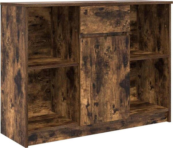 Komoda so zásuvkou, tmavý dub 101x35x76 cm, kompozitné drevo