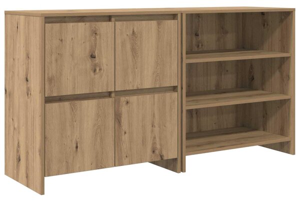 Servírovacia skriňa 2 pcs Remeselný dub 70 x 41 x 75 cm