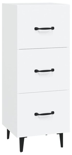 Komoda biela 34,5x34x90 cm spracované drevo