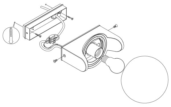 Eglo 99572 - Vonkajšie nástenné svietidlo RUBIO 1xE27/15W/230V IP44