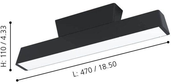 Eglo 99601 - LED RGBW Stmievateľné stropné svietidlo SIMOLARIS-Z LED/16W/230V