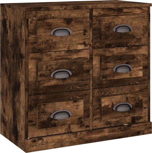 Komoda dymový dub 70x35,5x67,5 cm spracované drevo