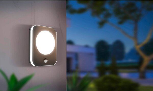 Eglo 99584 - LED Vonkajšie nástenné svietidlo so senzorom MADRIZ LED/9W/230V IP44