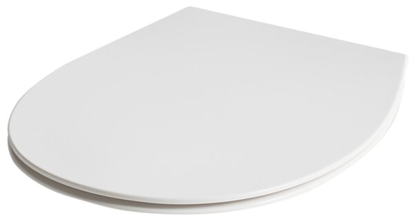 WC doska s pomalým sklápaním biela duroplast lesklý povrch 45 x 38 cm ľahko odnímateľná kúpeľňové doplnky tradičný štýl kúpeľňa toaleta