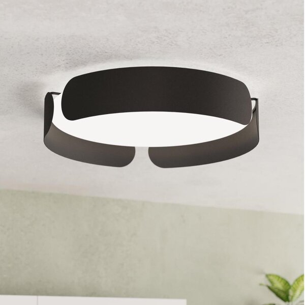 Eglo 99621 - LED stropné svietidlo VALCASOTTO LED/20W/230V pr. 37 cm čierne