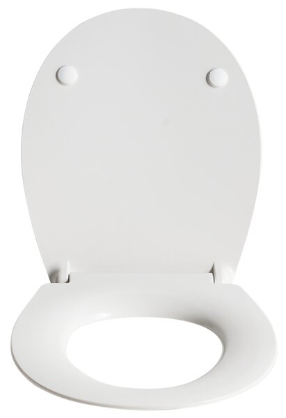 WC doska s pomalým sklápaním biela duroplast lesklý povrch 45 x 38 cm ľahko odnímateľná kúpeľňové doplnky tradičný štýl kúpeľňa toaleta