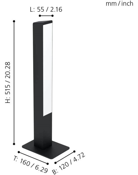 Eglo 99604 - LED RGBW Stmievateľná stolná lampa SIMOLARIS-Z LED/16W/230V 2700-6500K