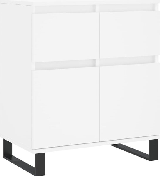 Komoda biela 60x35x70 cm spracované drevo