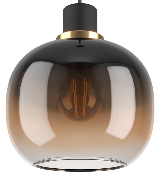 Eglo 99614 - Luster na lanku OILELLA 1xE27/40W/230V hnedá
