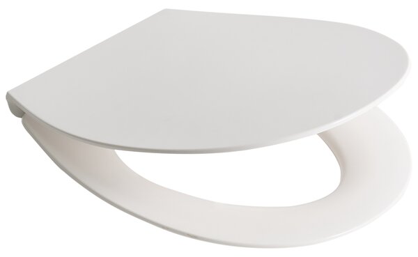 WC doska s pomalým sklápaním biela duroplast lesklý povrch 45 x 38 cm ľahko odnímateľná kúpeľňové doplnky tradičný štýl kúpeľňa toaleta