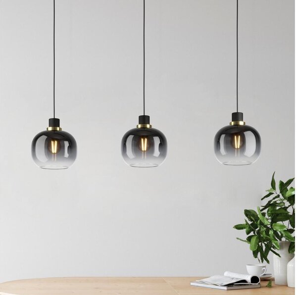 Eglo 99617 - Luster na lanku OILELLA 3xE27/40W/230V šedá