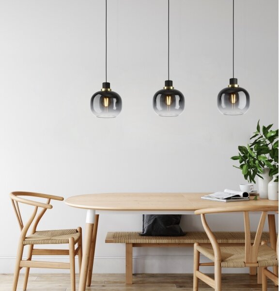 Eglo 99617 - Luster na lanku OILELLA 3xE27/40W/230V šedá