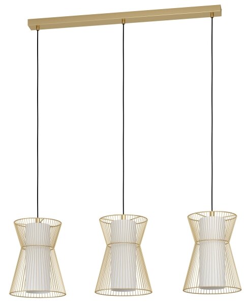 Eglo 99636 - Luster na lanku MASETA 3xE27/40W/230V zlatá