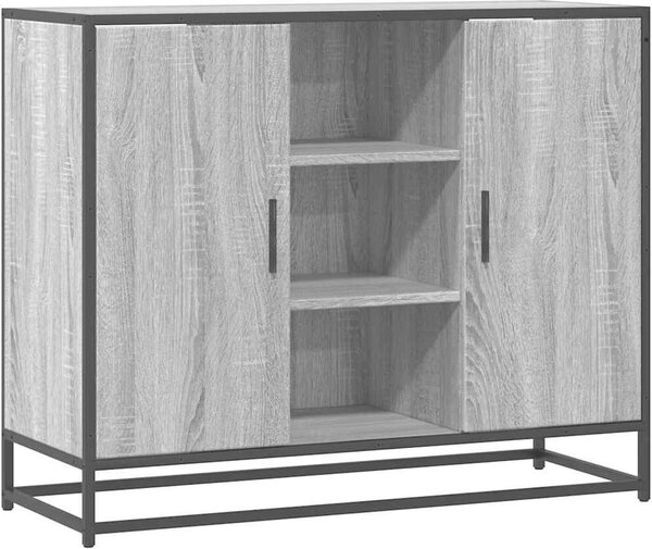 Komoda sivý dub sonoma 92x35x76 cm kompozitné drevo