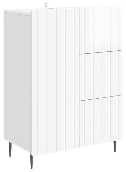 Servírovacia skriňa Biela s vysokým leskom 66 x 34,5 x 91,5 cm