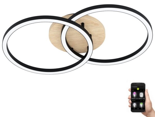 Eglo 99676 - LED Stmievateľný prisadený luster LOMALTAS 2xLED/16W/230V 2700-6500K