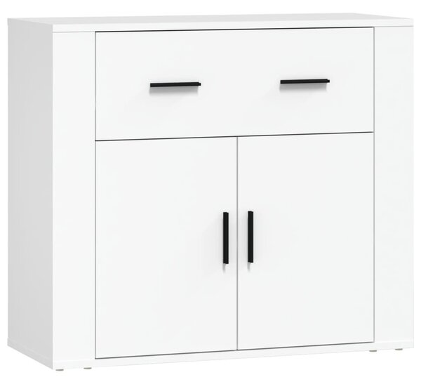 Komoda biela 80x33x70 cm spracované drevo