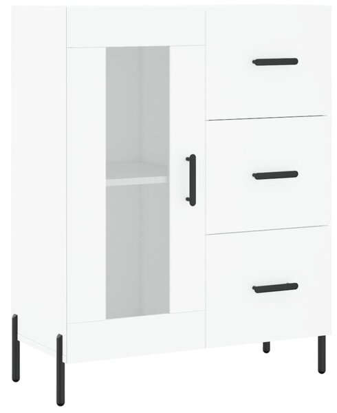 Komoda biela 69,5x34x90 cm kompozitné drevo