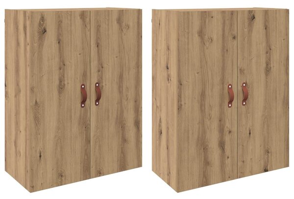 Nástenná skrinka Nástenný 2 pcs Remeselný dub 69,5 x 34 x 90 cm