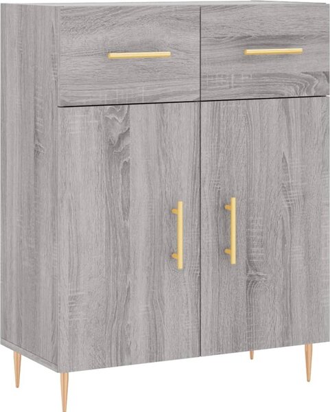 Komoda sivý dub sonoma 69,5x34x90 cm kompozitné drevo