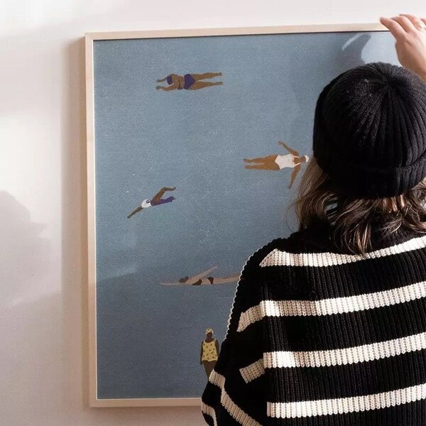 Plagát Swimmers 70 × 50 cm
