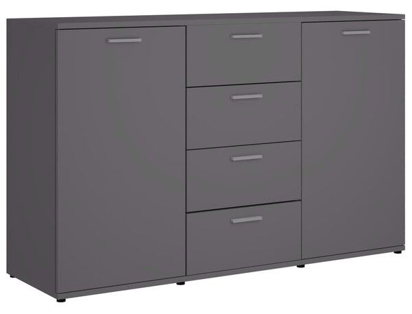SYFAX™ príborník sivý 120x35,5x75 cm materiál na báze dreva