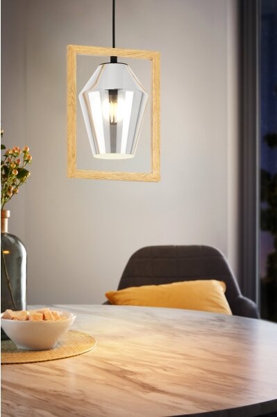 Eglo 99701 - Luster na lanku VIGLIONI 1xE27/40W/230V