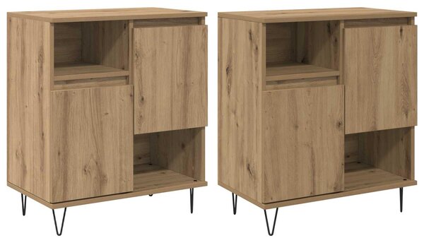 Servírovacia skriňa 2 pcs Remeselný dub 60 x 35 x 70 cm