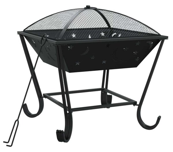 Prenosné ohnisko s kutáčom 50 cm XXL oceľ