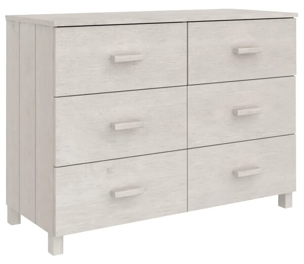 Komoda HAMAR, biela 113x40x80 cm, borovicový masív