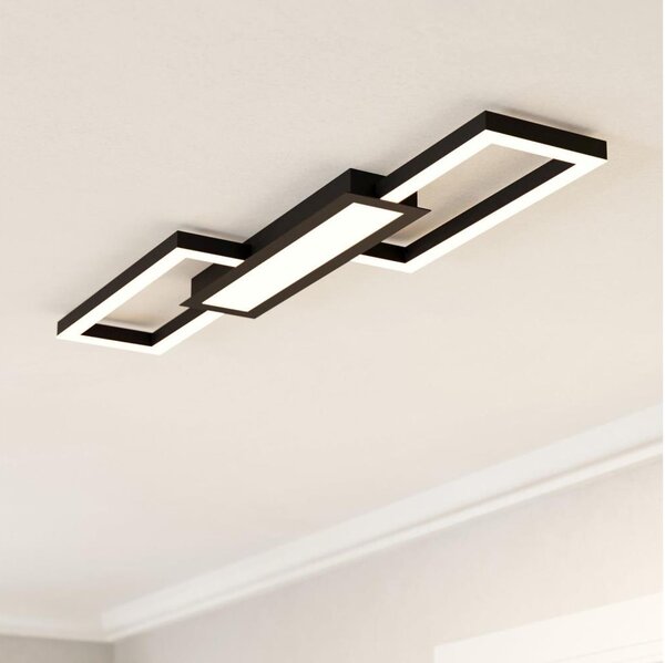 Eglo 99792 - LED Stmievateľné stropné svietidlo MONIROTE LED/37W/230V čierna + DO