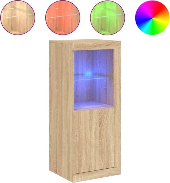 Komoda s LED svetlami dub sonoma 41x37x100 cm