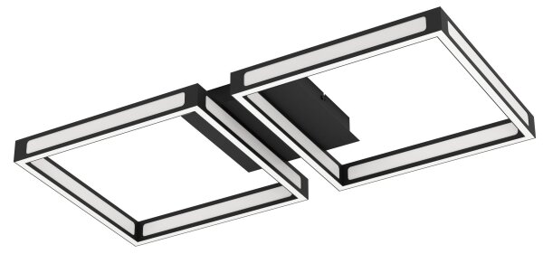 Eglo 99788 - LED Stropné svietidlo ALTAFLOR 2xLED/11,2W/230V čierna