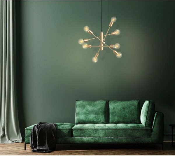 Eglo 99811 - Luster na lanku GRADOLI 8xE27/40W/230V