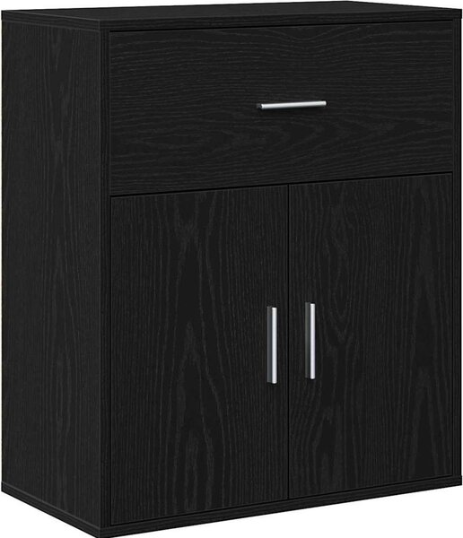 Servírovacia skriňa Čierny dub 60 x 31 x 70 cm Kompozitné drevo