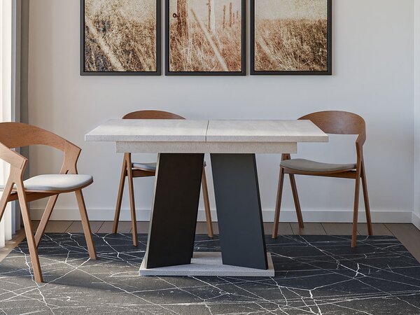 Moderný rozkladací jedálenský stôl RANDOY - šedý