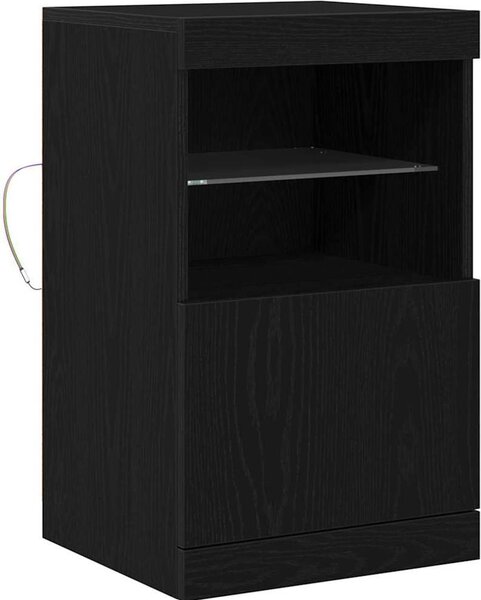 LED komoda Čierny dub 41 x 37 x 67 cm Kompozitné drevo