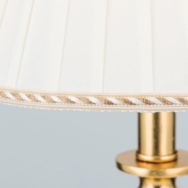 Orion LA 4-1049/1 - Stolná lampa FONSA 1xE27/60W/230V biela/zlatá