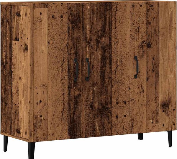 Komoda staré drevo 90x34x80 cm kompozitné drevo
