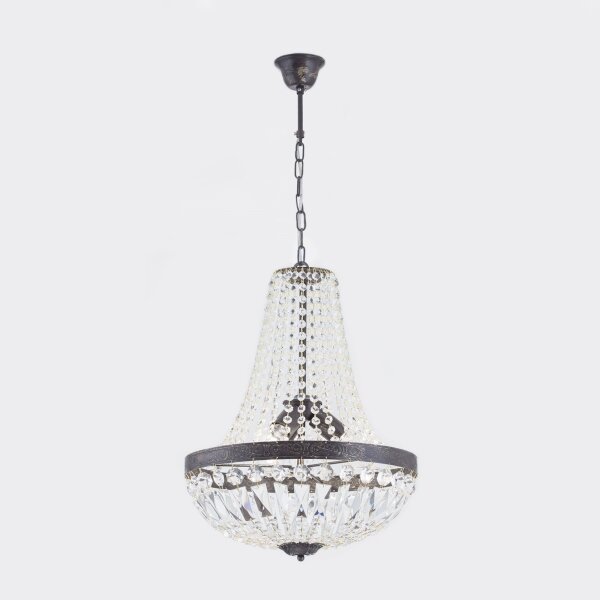 Orion HL 6-1497/3 - Krištáľový luster na reťazi ARILA 3xE27/60W/230V hnedá/patina