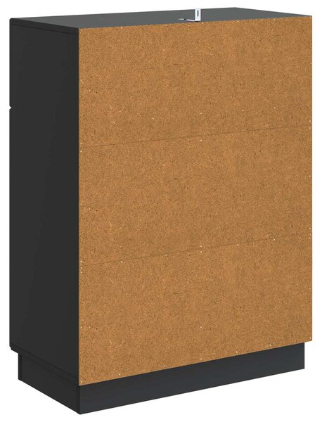 Servírovacia skriňa Čierna 66 x 34,5 x 87 cm Kompozitné drevo