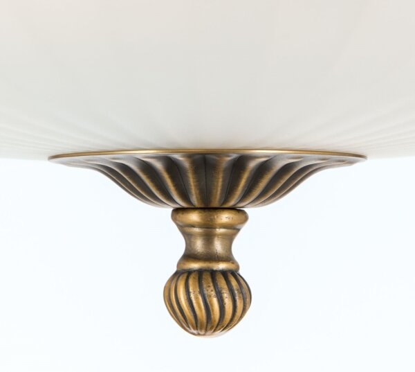 Orion DL 7-523/43 - Prisadený luster ROCCA 4xE27/60W/230V pr. 43 cm bronz/biela