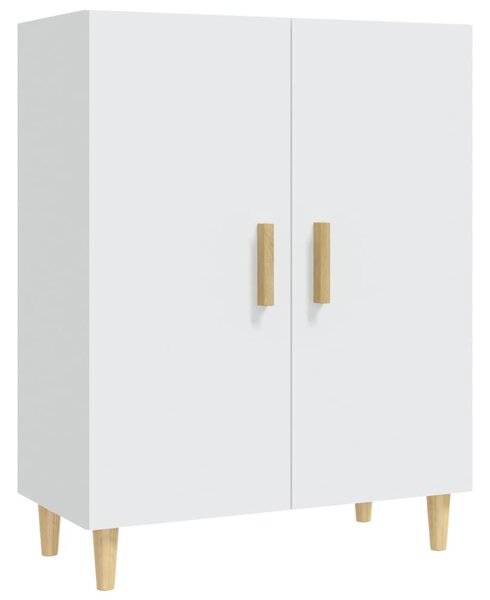 Komoda biela 70x34x90 cm spracované drevo