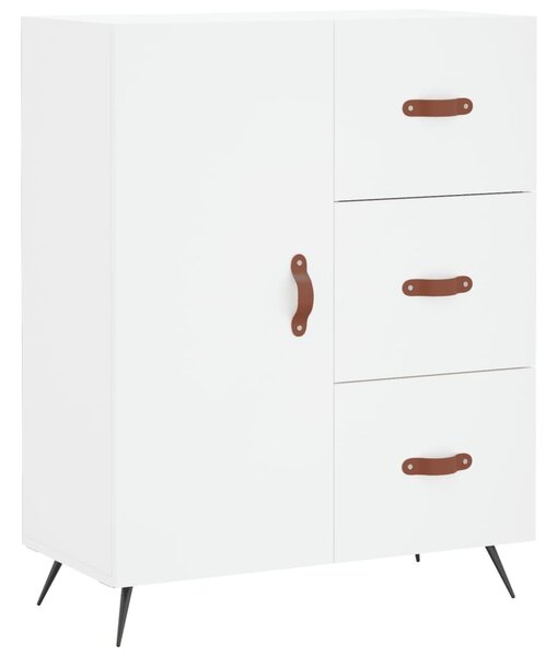 Komoda biela 69,5x34x90 cm kompozitné drevo