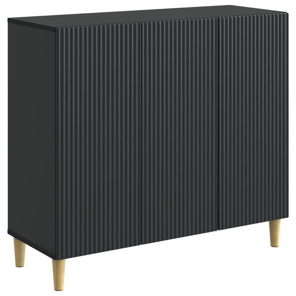 Servírovacia skriňa Čierna 89 x 34,5 x 80 cm Kompozitné drevo