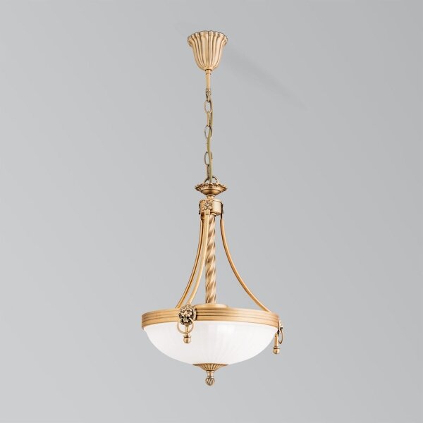 Orion HL 6-1611/3 - Luster na reťazi ROCCA 3xE27/60W/230V pr. 32 cm bronz/biela