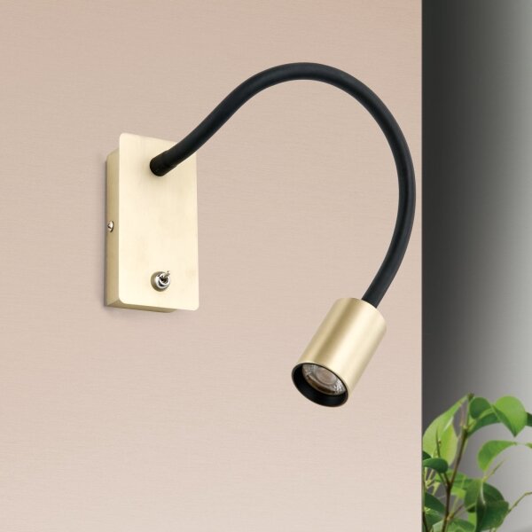 Orion WA 2-1342 - LED Flexibilná nástenná lampička KURT LED/5W/230V zlatá