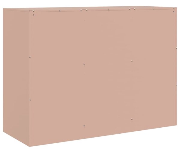 Komoda ružová 99x39x73 cm oceľ