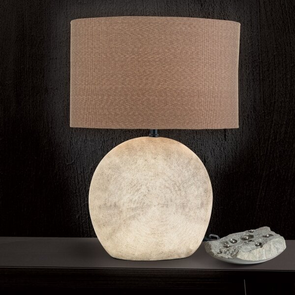 Orion LA 4-1193 - Stolná lampa ETHNO 1xE27/60W/230V keramika hnedá/béžová